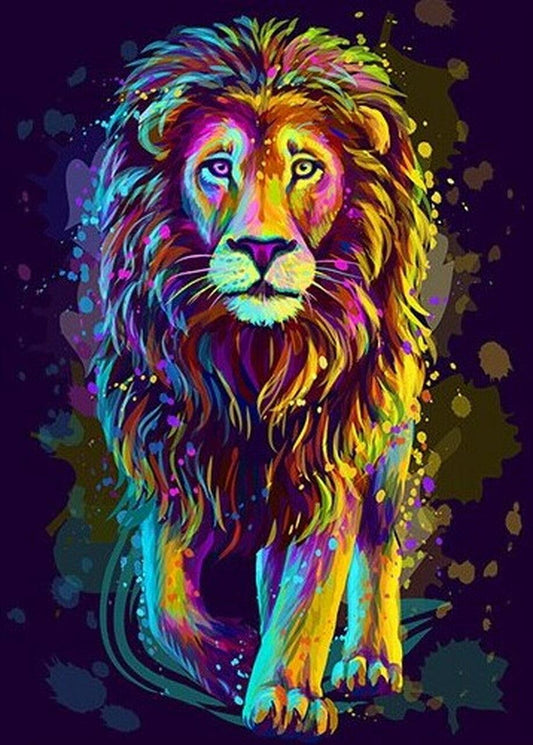 Lion Popart - Full Drill 5D DIY Diamond Painting Kits - Diamond Art Dezigns