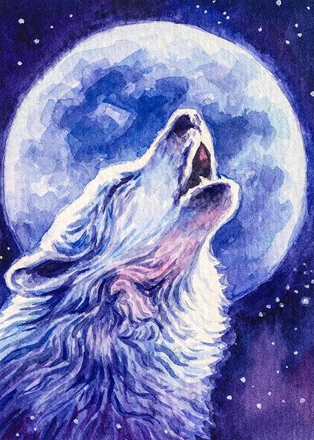 Wolf Moon Blue - Diamond Art Dezigns