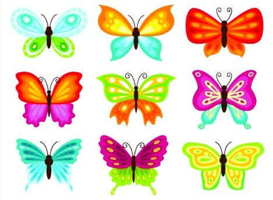 Stickers - Butterflys x 9