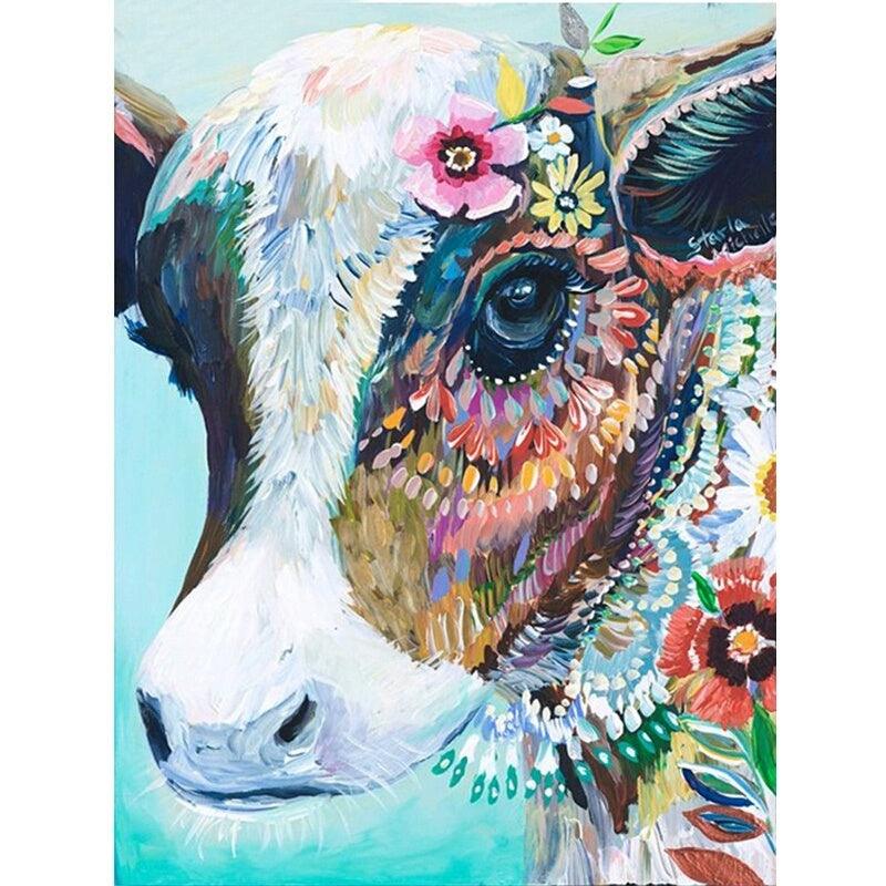 Whimsey Cow - 40x30 - Diamond Art Dezigns