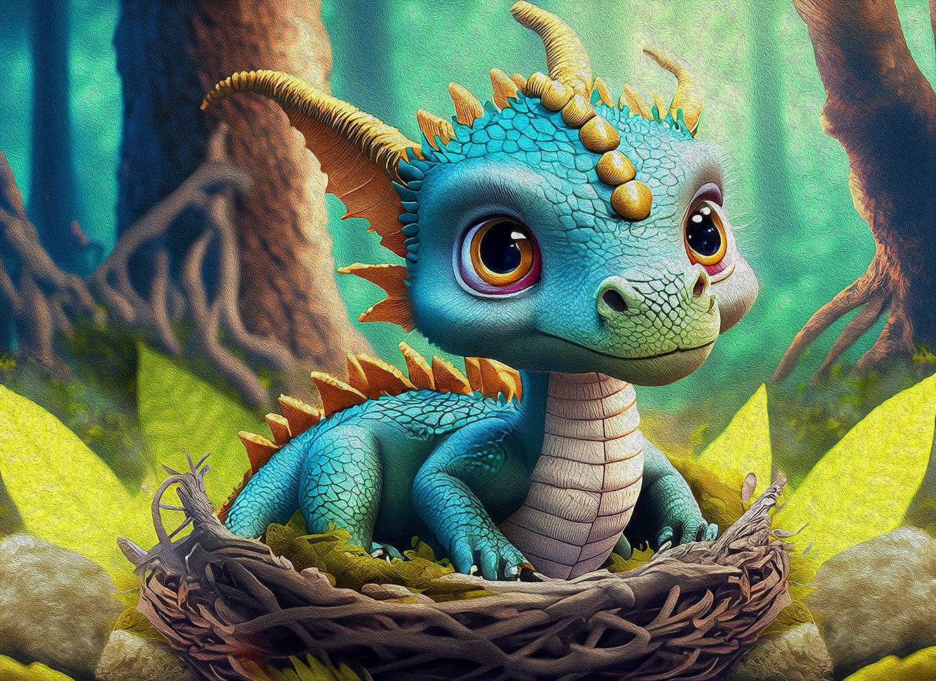 Baby Dragon - Full Drill 5D DIY Diamond Painting Kits - Diamond Art Dezigns