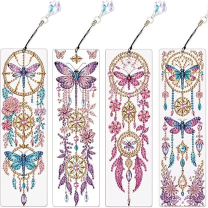 Bookmark Dragonfly Dreamcatcher - 5D Full Drill DIY Diamond Art