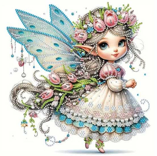 Fairy Vintage Partial - 25x25