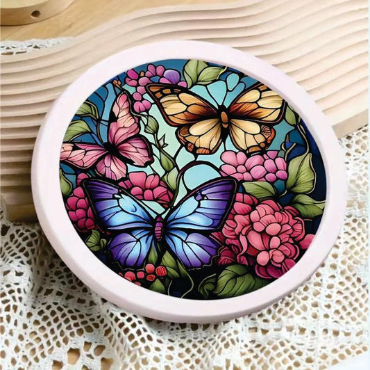 Butterflies Round Partial - Diamond Art Dezigns