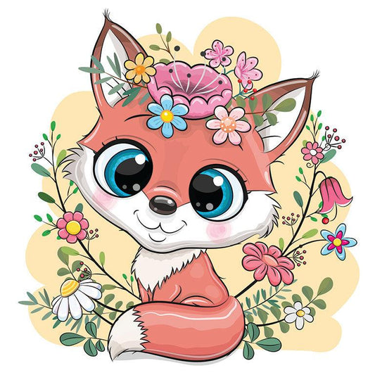Fox Cute - Full Drill 5D DIY Diamond Painting Kits - Diamond Art Dezigns