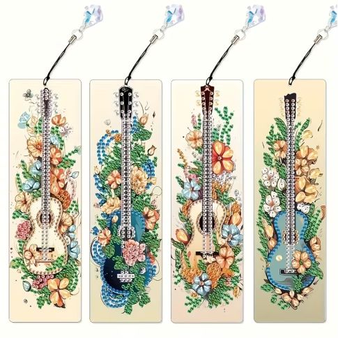 Bookmark Guitars - 5D Full Drill DIY Diamond Art Bookmark (Copy) (Copy)