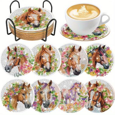 Coasters - Horse Flower