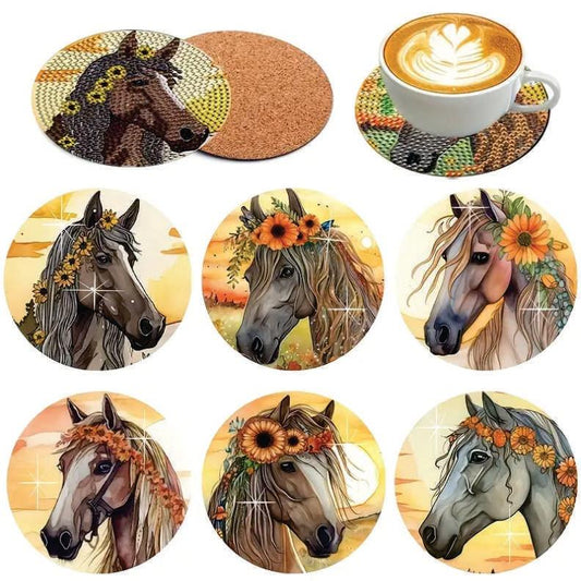 Coasters - Horse Flower