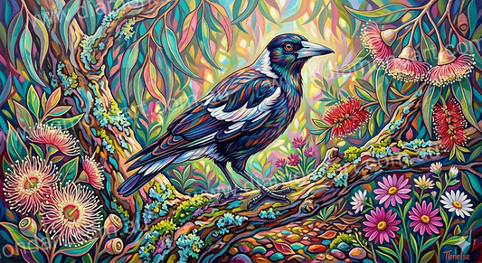 Magpie Pastel - 5D Full Drill DIY Diamond Art Painting