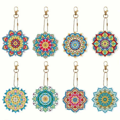 Keyring - Mandala x 8