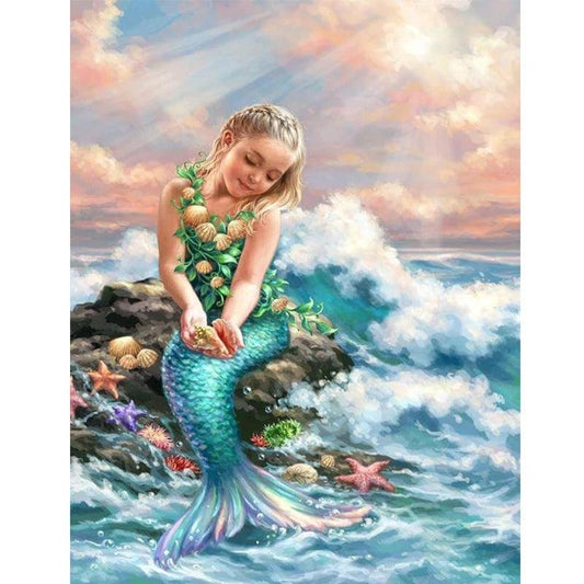 Mermaid Girl 40x30