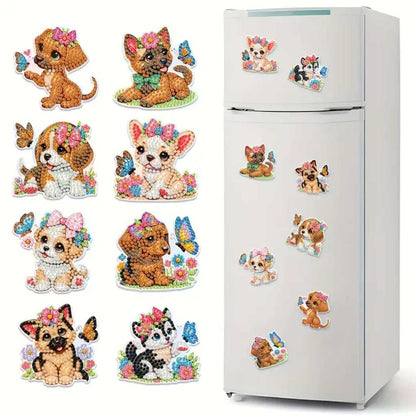 Magnet Kit - Puppy Flowers