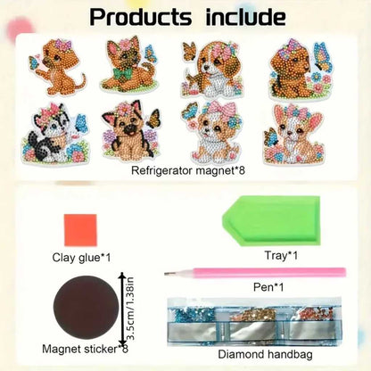 Magnet Kit - Puppy Flowers