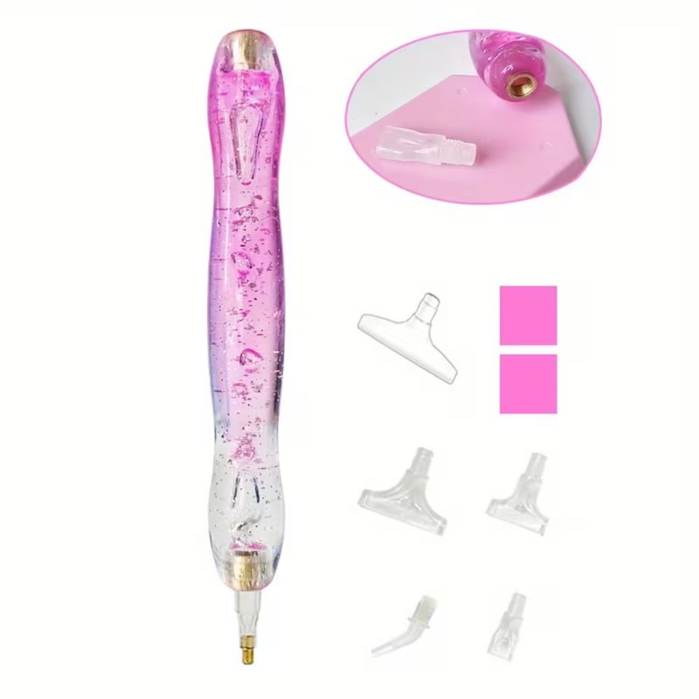 Diamond Art Pen - Pink Glitter