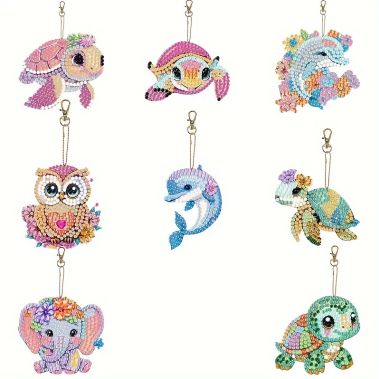 Keyring - Animal Flowers