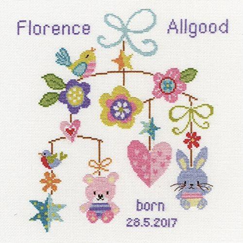 Baby Mobile - Bothy Threads Cross Stitch Kit - Diamond Art Dezigns