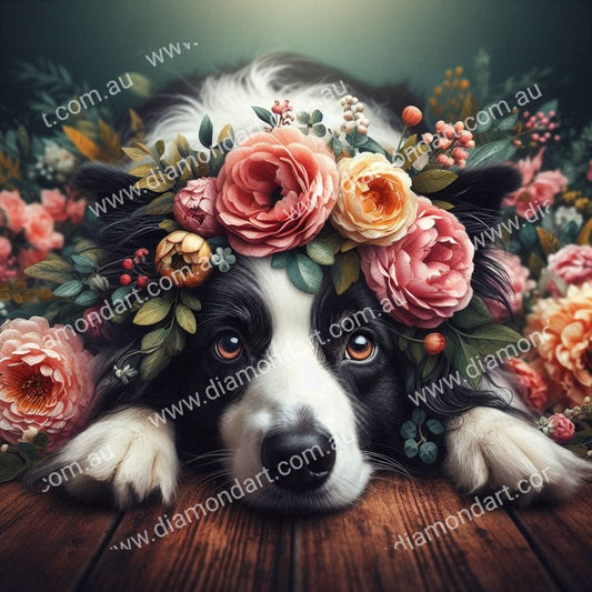 Bailey Border Collie - Diamond Art Dezigns
