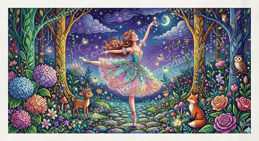 Ballerina Forest - 5D Full Drill DIY Diamond Art Painting - Diamond Art Dezigns