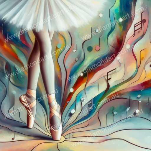 Ballerina Music 30x30 - Diamond Art Dezigns