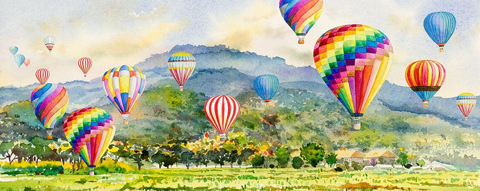 Balloon Mountain 60x30 SALE! - Diamond Art Dezigns