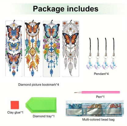 Bookmark Dreamcatcher Butterfly - Diamond Art Dezigns