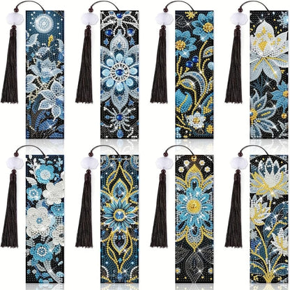 Bookmark - Flowers Night Garden - Diamond Art Dezigns