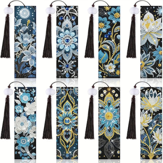 Bookmark - Flowers Night Garden - Diamond Art Dezigns