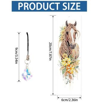 Bookmark Horse Sunflowers - Diamond Art Dezigns