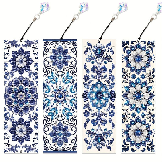 Bookmark Mandala Blues - Diamond Art Dezigns