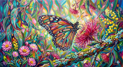 Butterfly Pastel - 5D Full Drill DIY Diamond Art Painting - Diamond Art Dezigns