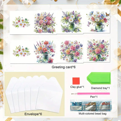 Card Set - Flowers - Diamond Art Dezigns