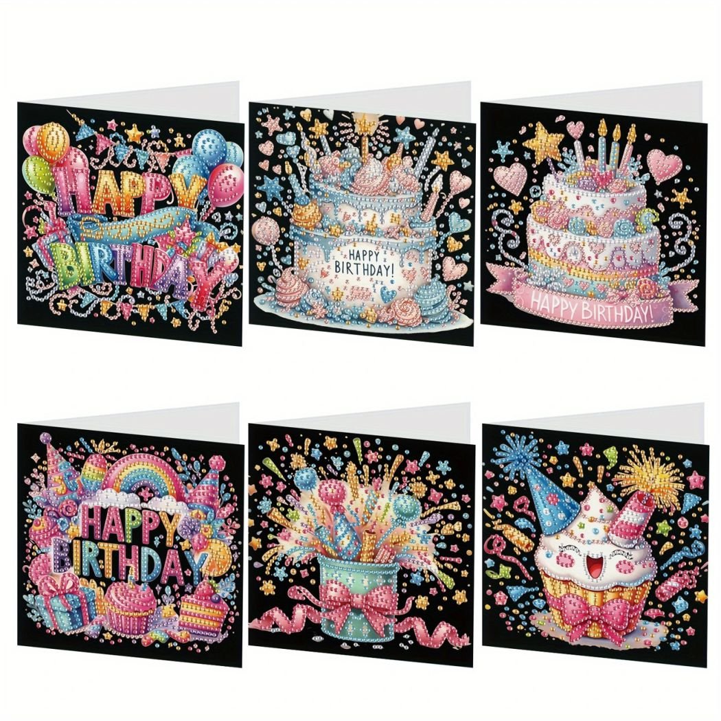 Cards - Birthday Cake - Diamond Art Dezigns