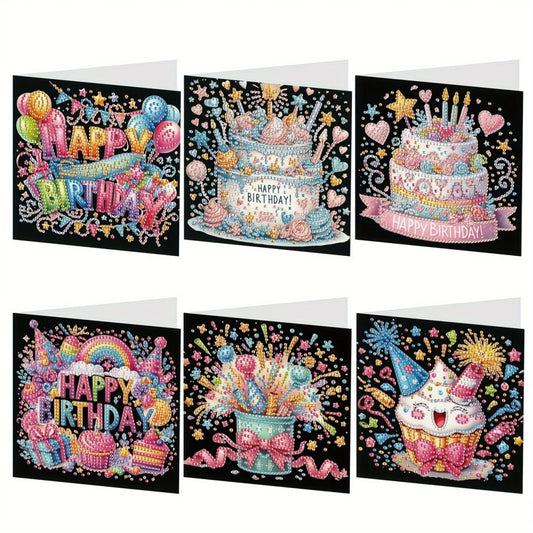Cards - Birthday Cake - Diamond Art Dezigns