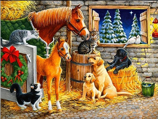 Christmas Animals - Diamond Art Dezigns