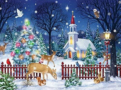 Christmas Church - Diamond Art Dezigns