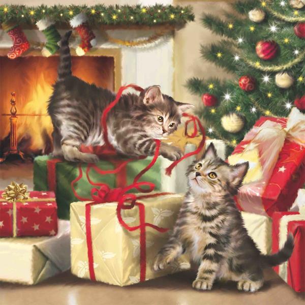 Christmas Kittens - Diamond Art Dezigns