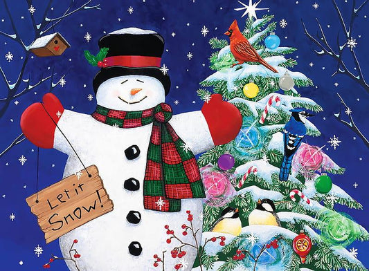 Christmas Let it Snowman - Diamond Art Dezigns