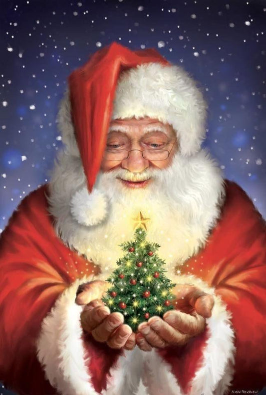 Christmas Santa Tree - Diamond Art Dezigns