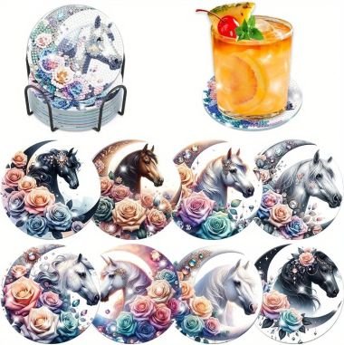 Coasters - Horse Moon - Diamond Art Dezigns