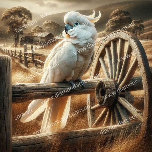 Cockatoo Wagon Wheel - Diamond Art Dezigns