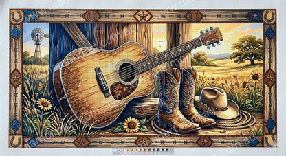 Country Singer Boots - 5D Full Drill DIY Diamond Art Painting Diamond Art Painting - Diamond Art Dezigns