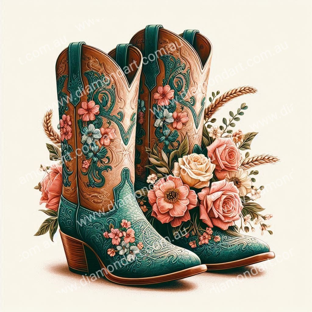Cowgirl Boots - Diamond Art Dezigns
