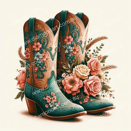 Cowgirl Boots - Diamond Art Dezigns