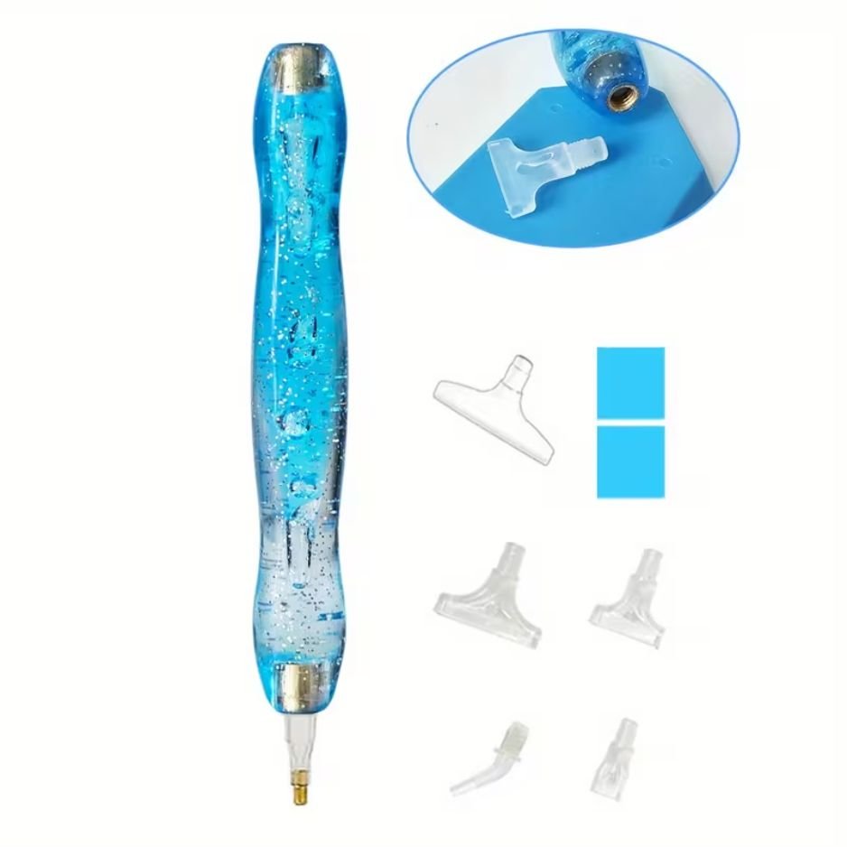 Diamond Art Pen - Aqua Glitter - Diamond Art Dezigns