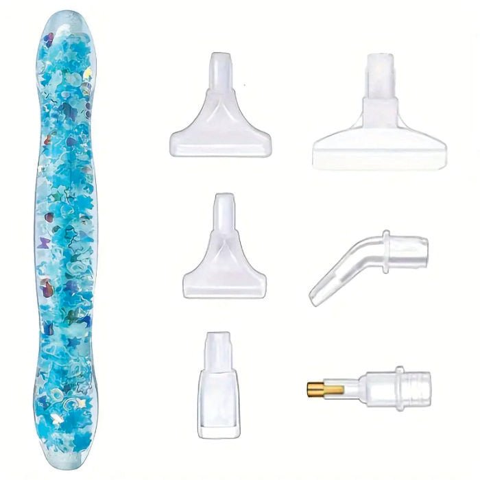 Diamond Art Pen - Glow Glitter Blue - Diamond Art Dezigns