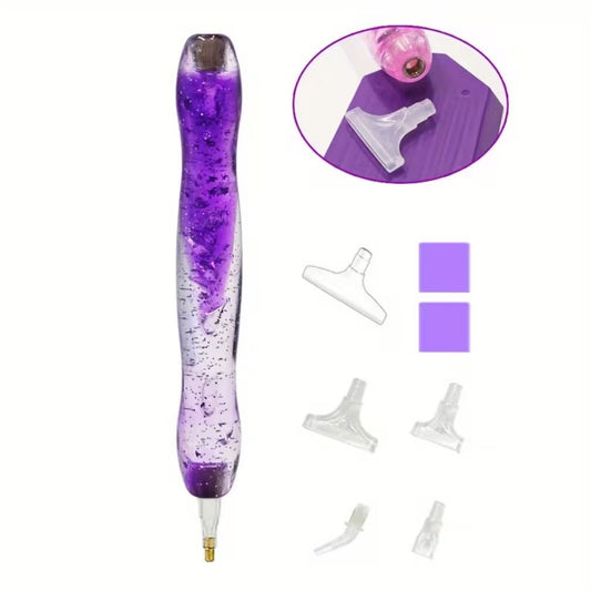 Diamond Art Pen - Purple Glitter - Diamond Art Dezigns