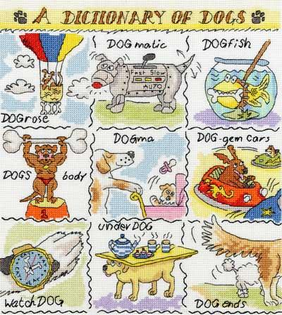 Dictionary of Dogs by Helen Smith - Bothy Threads Cross Stitch Kit - Diamond Art Dezigns