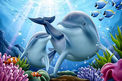 Dolphins Fish - Diamond Art Dezigns