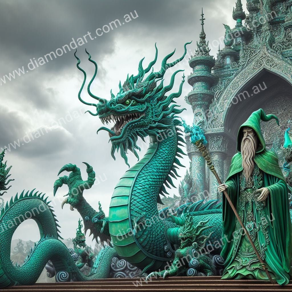 Dragon Emerald Castle - Diamond Art Dezigns