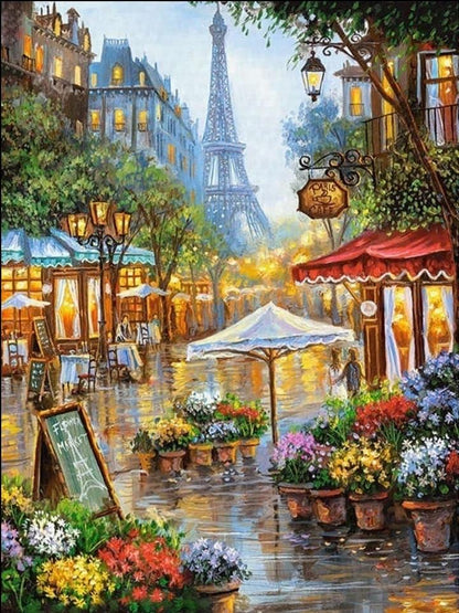 Eiffel Tower Market - Diamond Art Dezigns